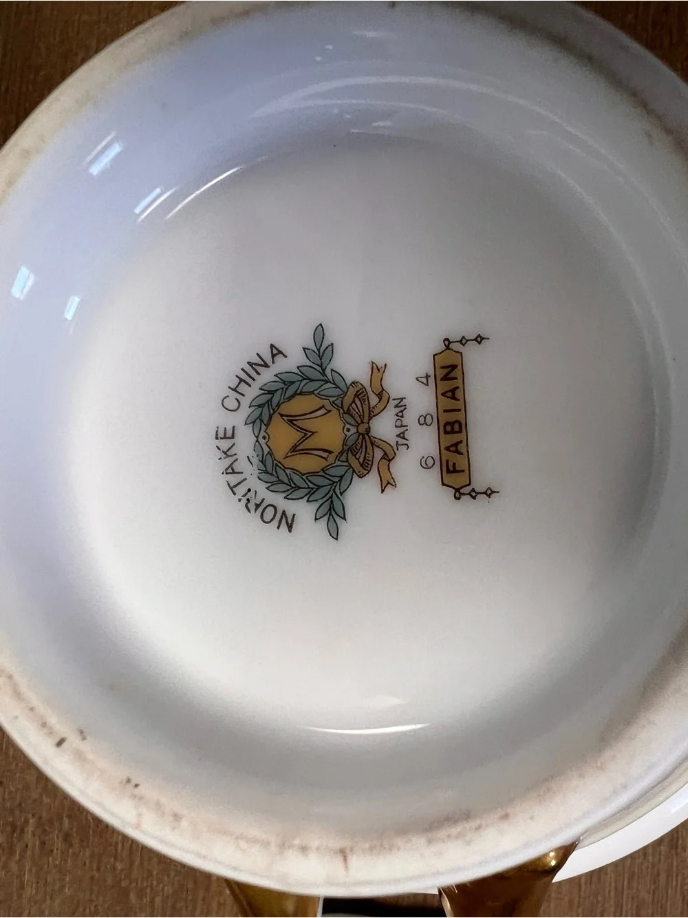 Noritake porcelain sugar